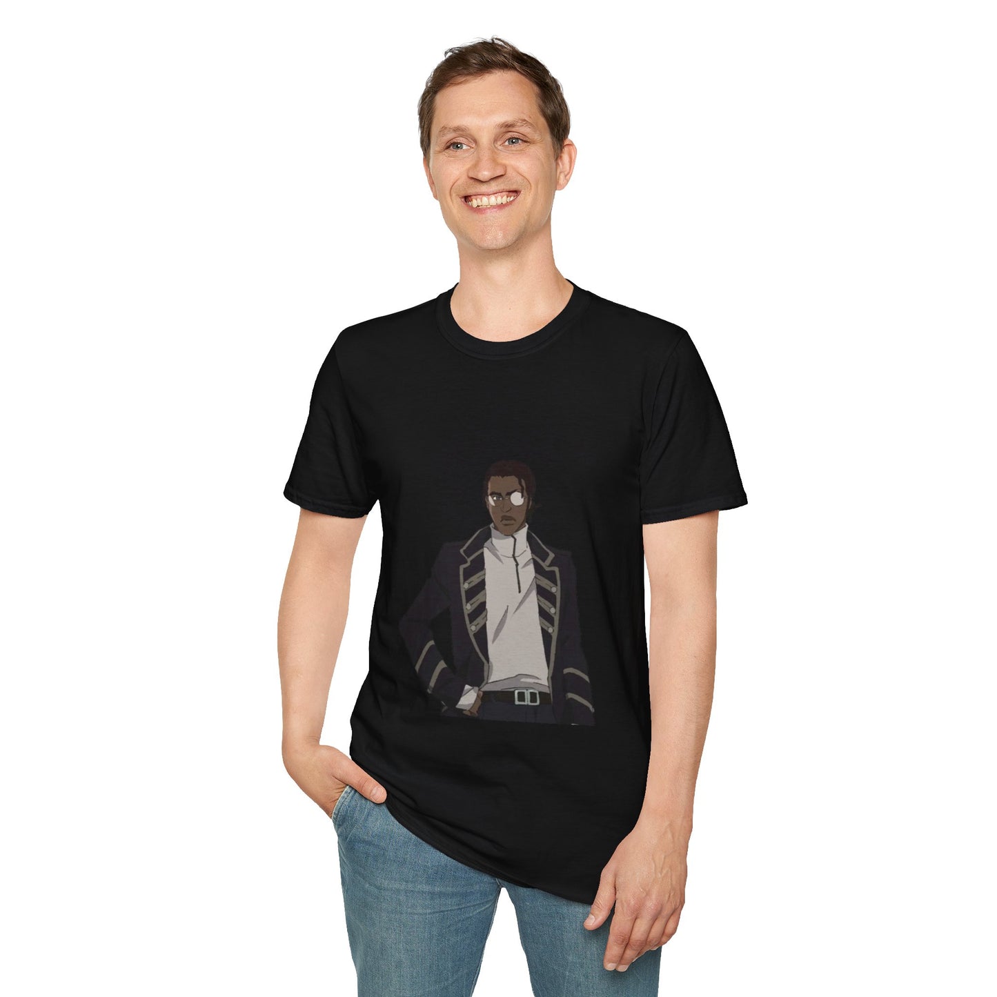Doug LAZARUS Anime T-Shirt – Black
