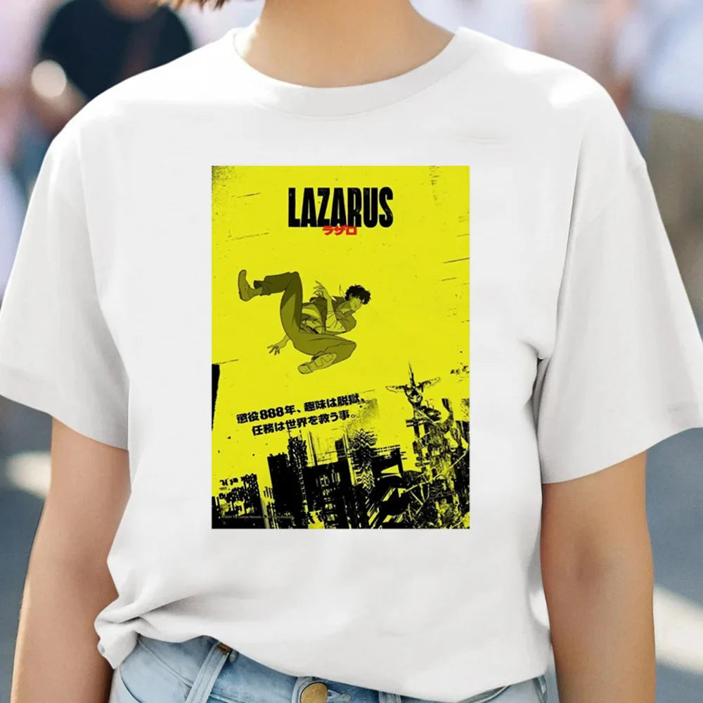 Lazarus White T-shirt – Lazarus Anime