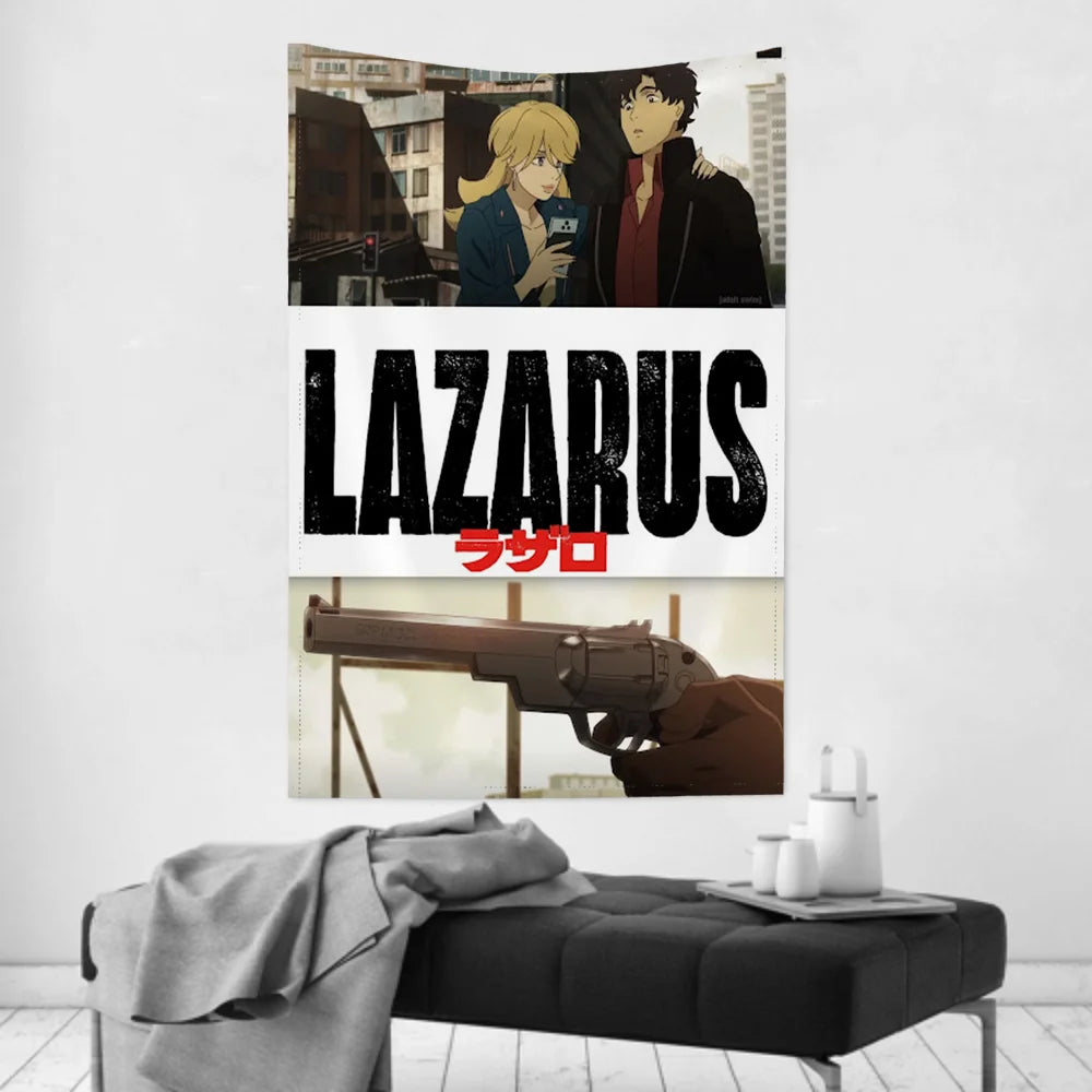LAZARUS “Moments & Revolver” Anime Wall Tapestry