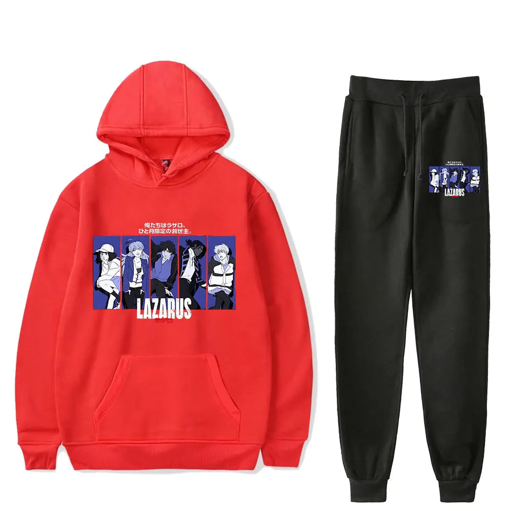 Red Lazarus Tracksuit Set Main Characters (Hoodie & Jogging Set)