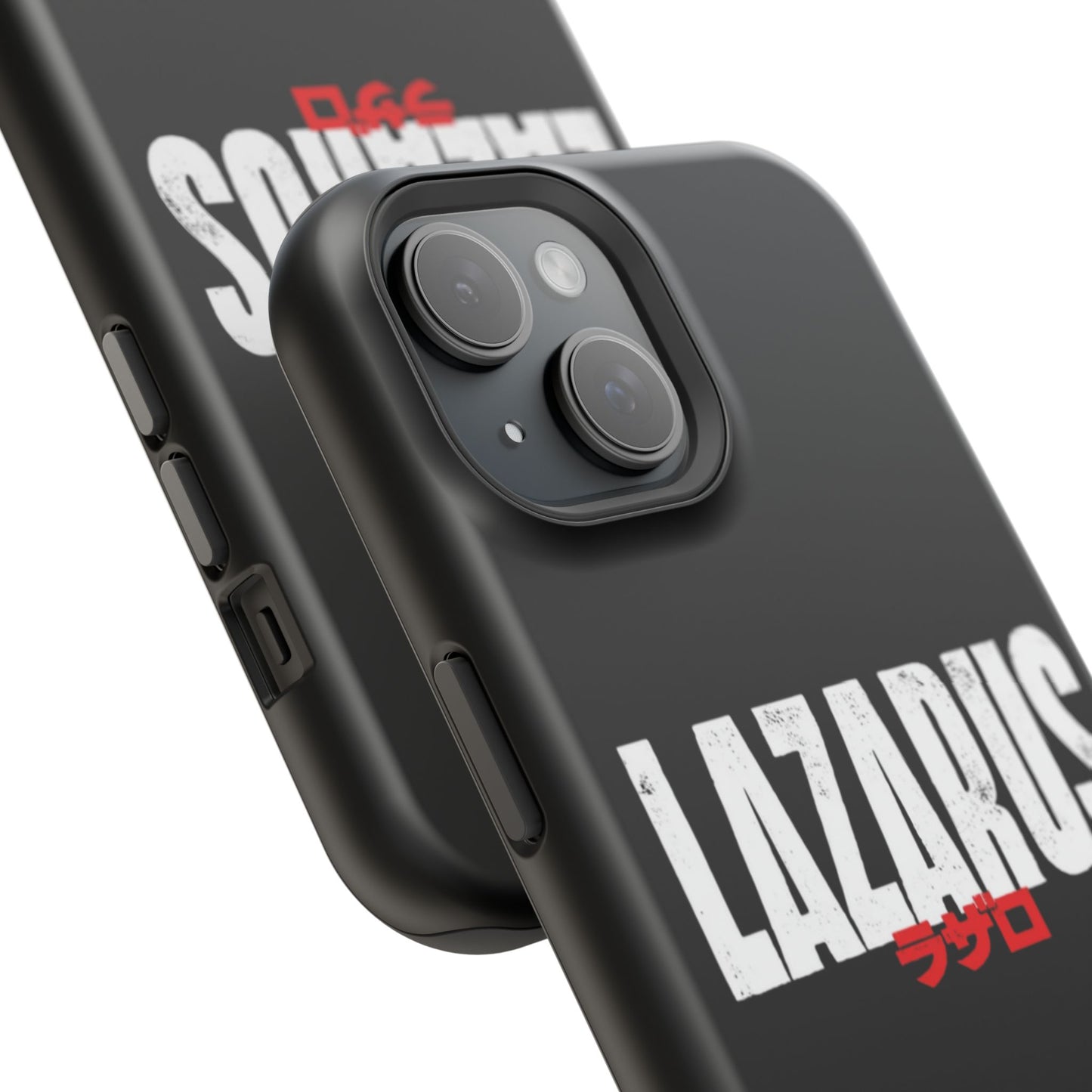 LAZARUS Anime Logo iPhone Case – Black (MagSafe Compatible)