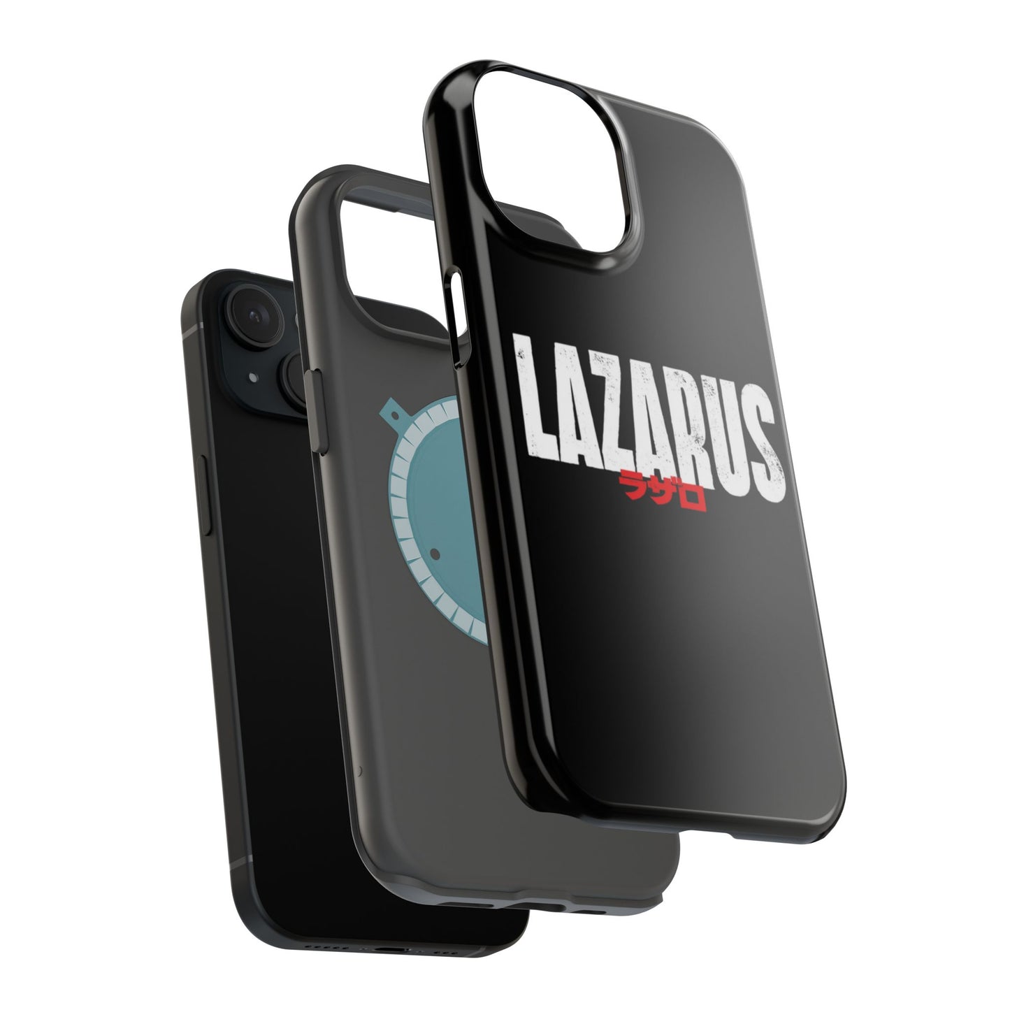 LAZARUS Anime Logo iPhone Case – Black (MagSafe Compatible)