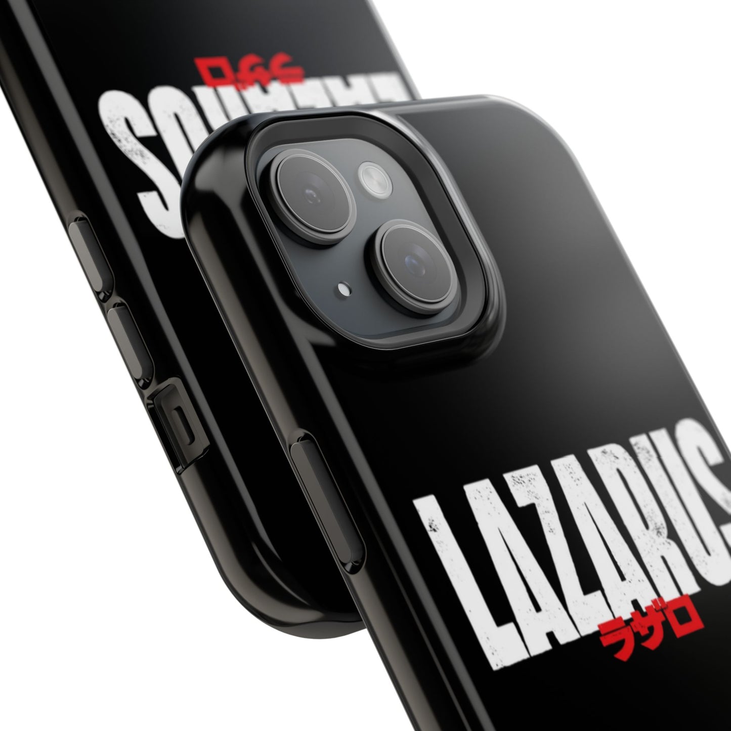 LAZARUS Anime Logo iPhone Case – Black (MagSafe Compatible)