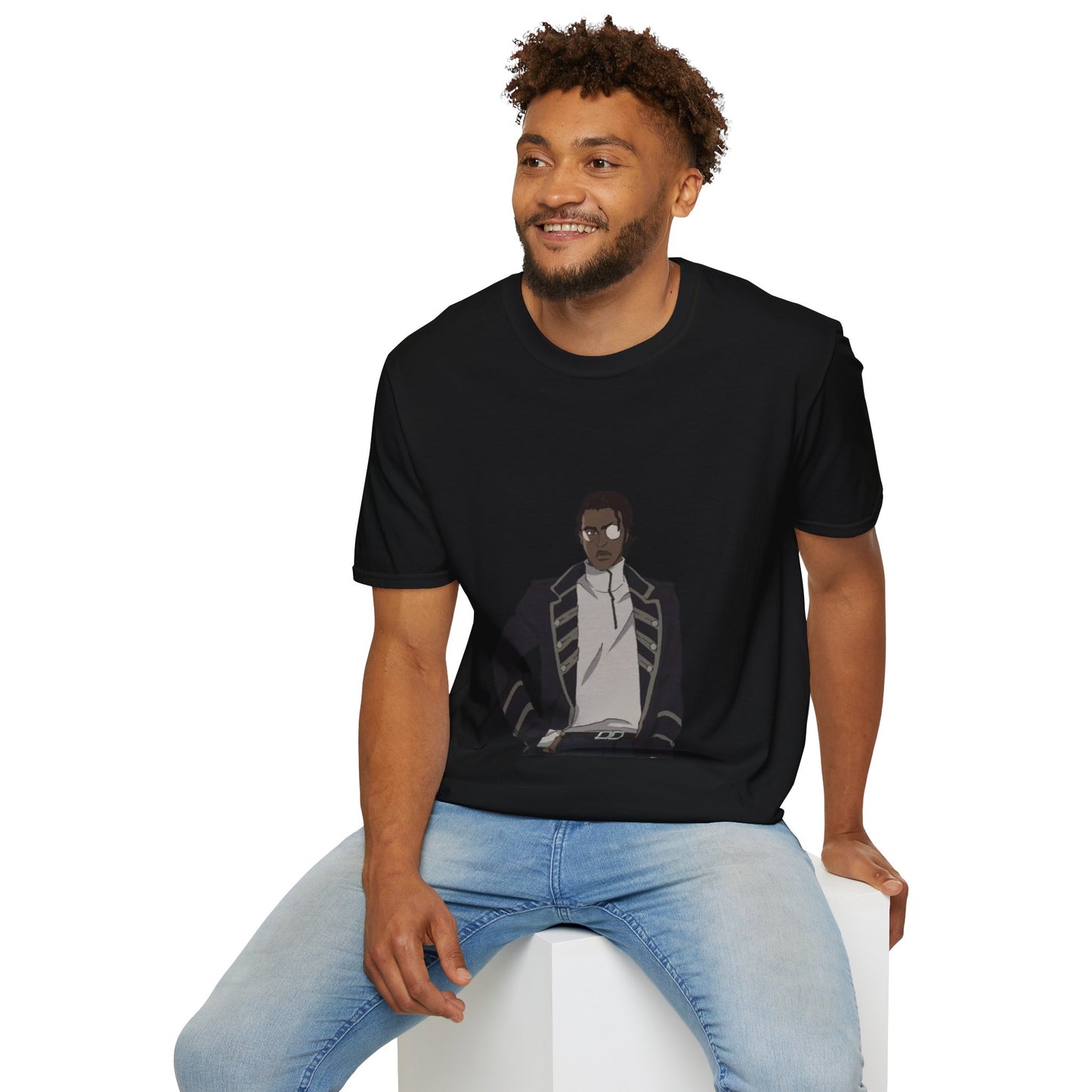 Doug LAZARUS Anime T-Shirt – Black