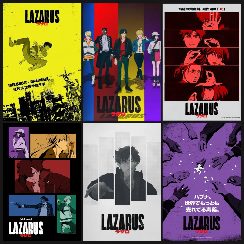Lazarus Anime Poster – Multicolor Character