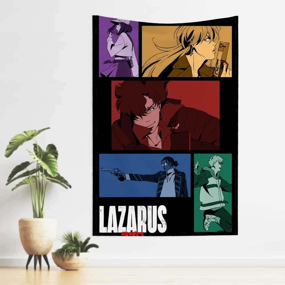 LAZARUS “Character Panel” Anime Wall Tapestry